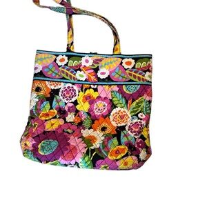 Boho Rainbow Vera Bradley.
Multi Color Floral Bag Purse 13”